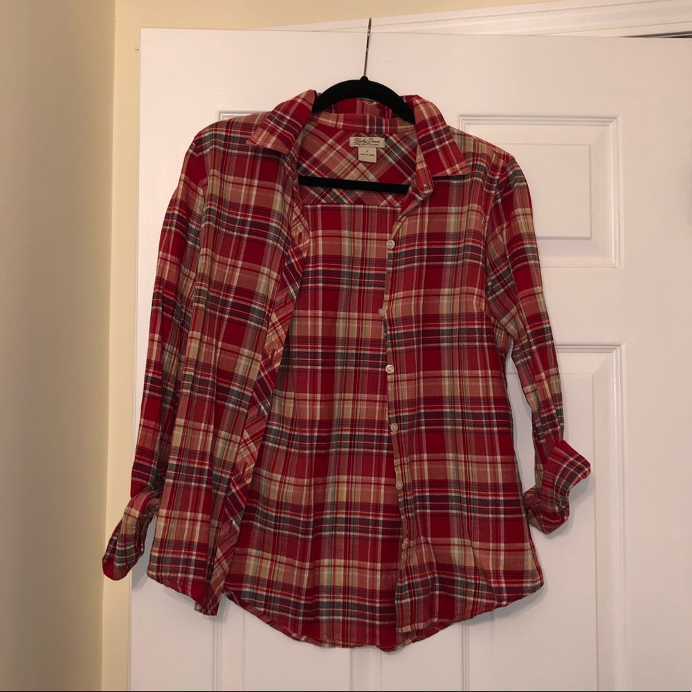 Red Lucky Brand Flannel
